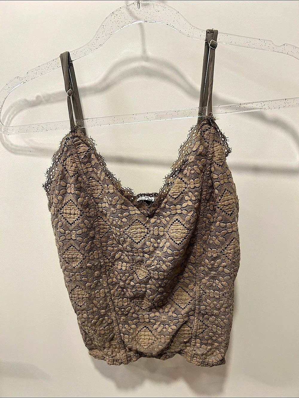 Free people Lace Camisole in Brown great condition